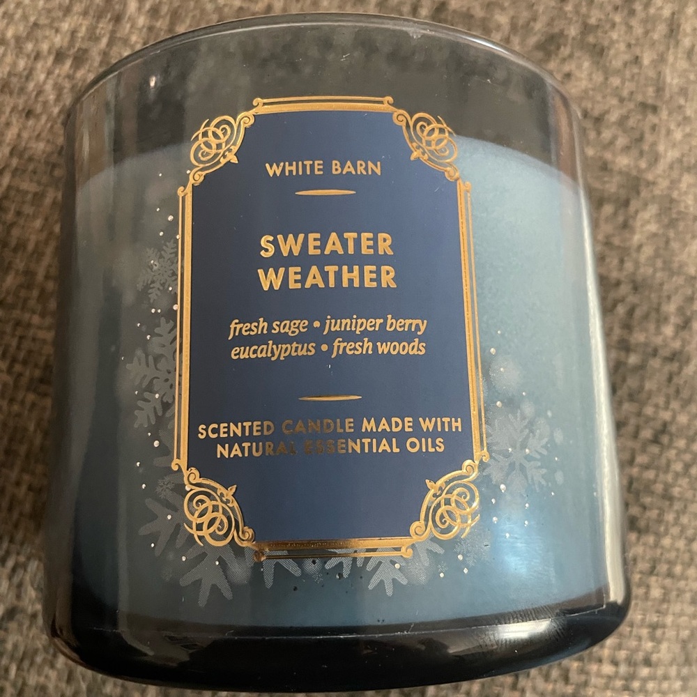 NWT BBW Sweater Weather Candle